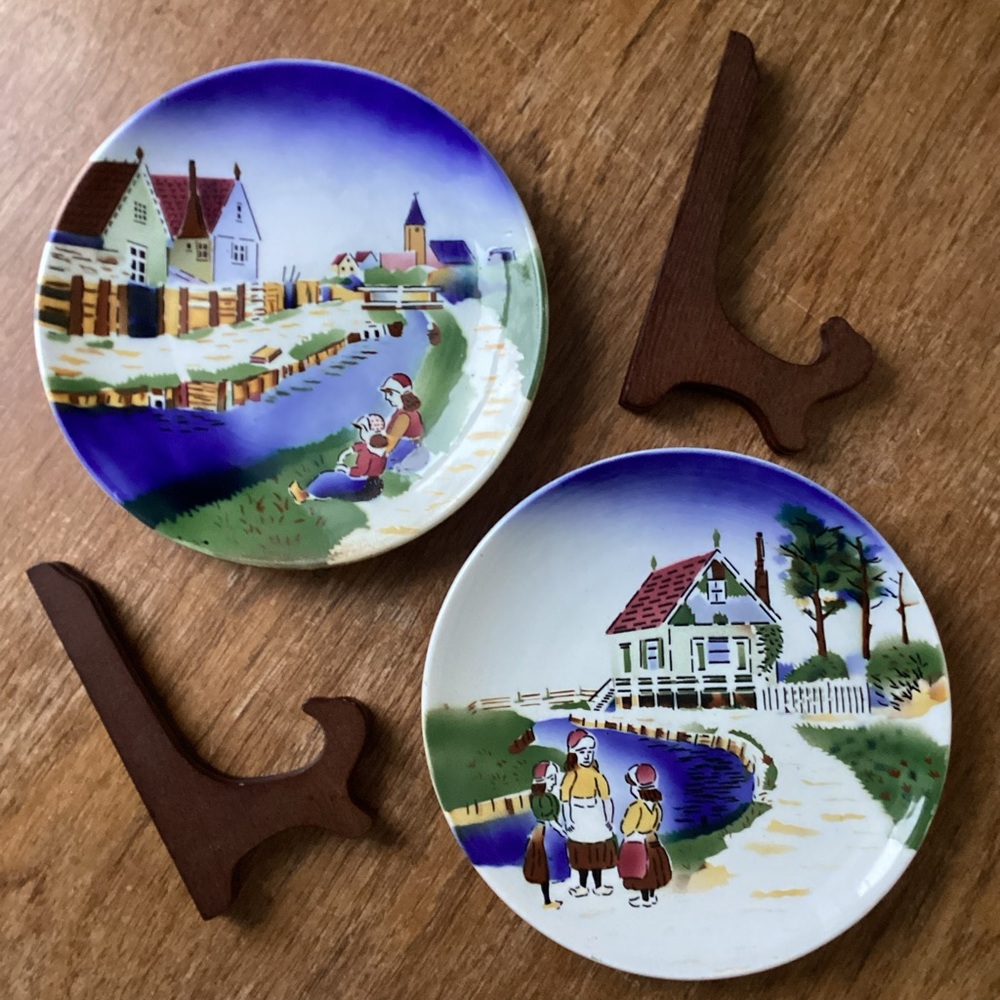 Vtg CHODZIEZ Dutch Decorative Plates - Netherlands/Holland Souvenir Memorabilia